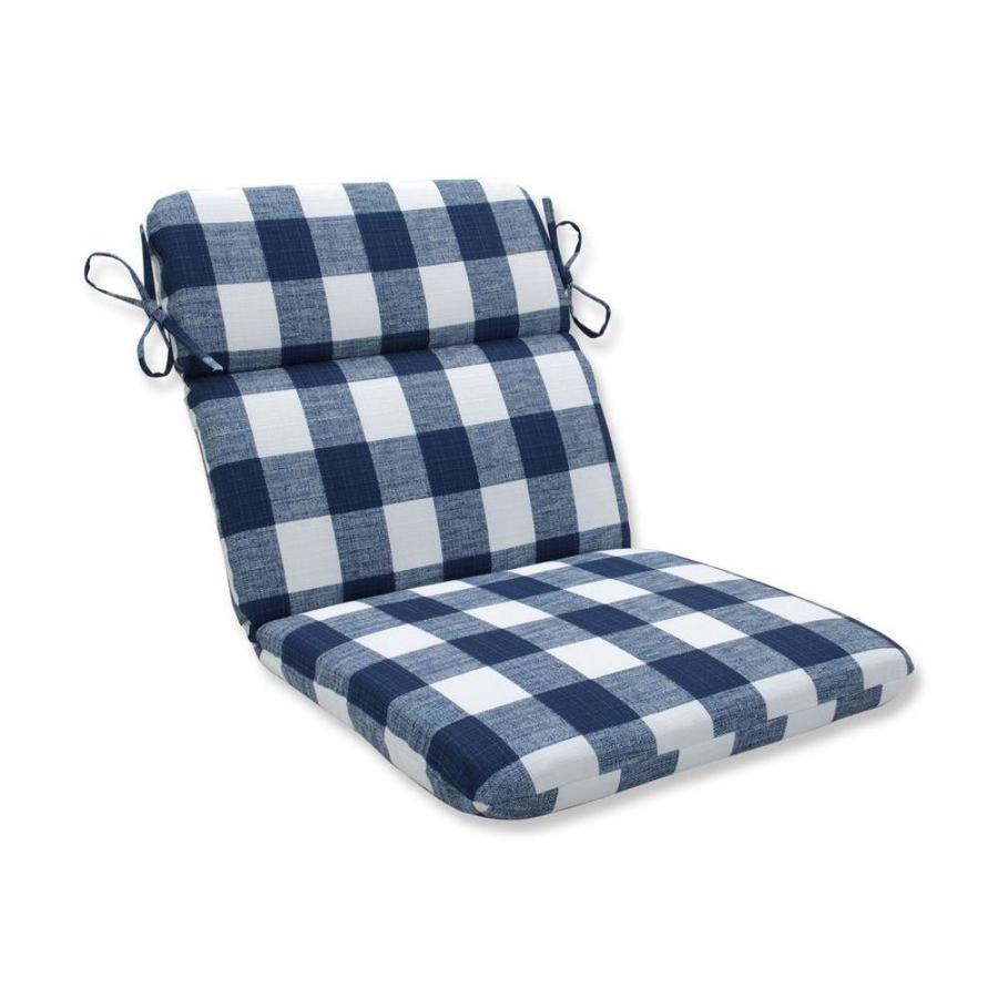 Pillow Perfect Anderson Zaffre Blue Patio Chair Cushion in the Patio