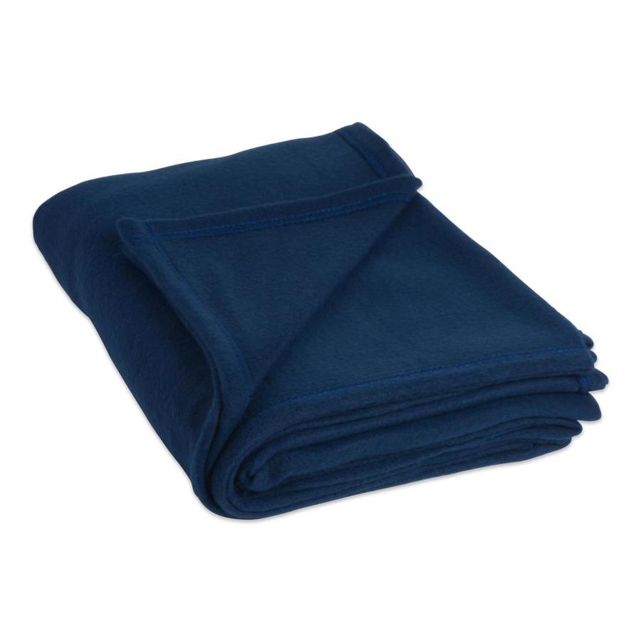 DII Dark Blue Polyester Blanket in the Blankets & Throws department at