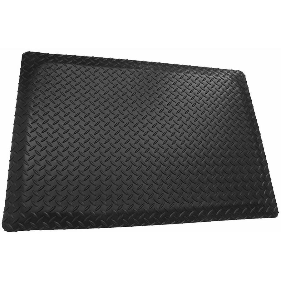Rhino Mats 3ft x 1in Black 2ft x 7ft Black Rectangular Indoor Anti