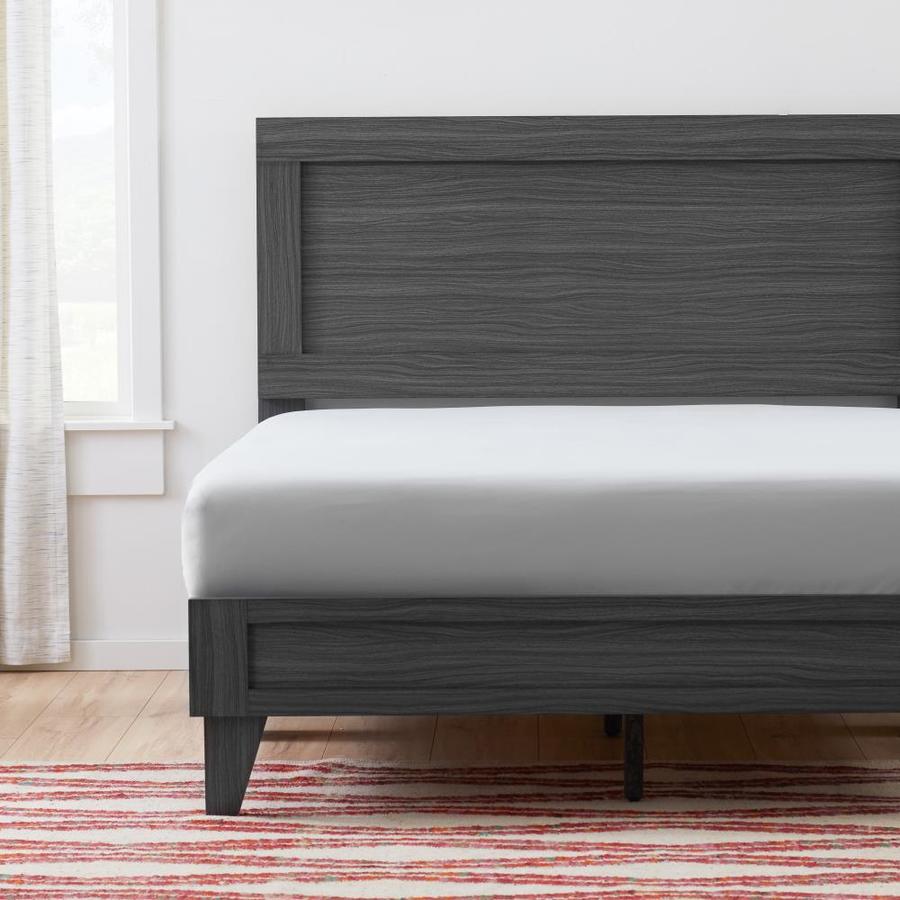 California king metal and wood bed frame. lowe s