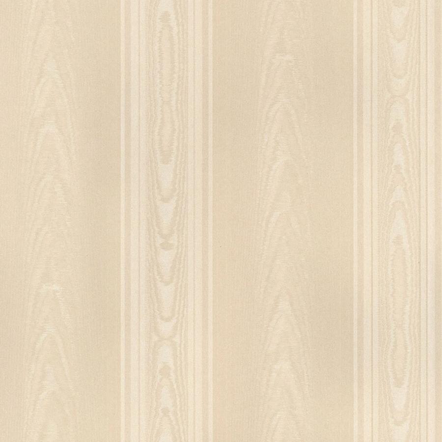 Norwall Simply Silks 4 55sq ft Moire Stripes In Cream Vinyl Stripes