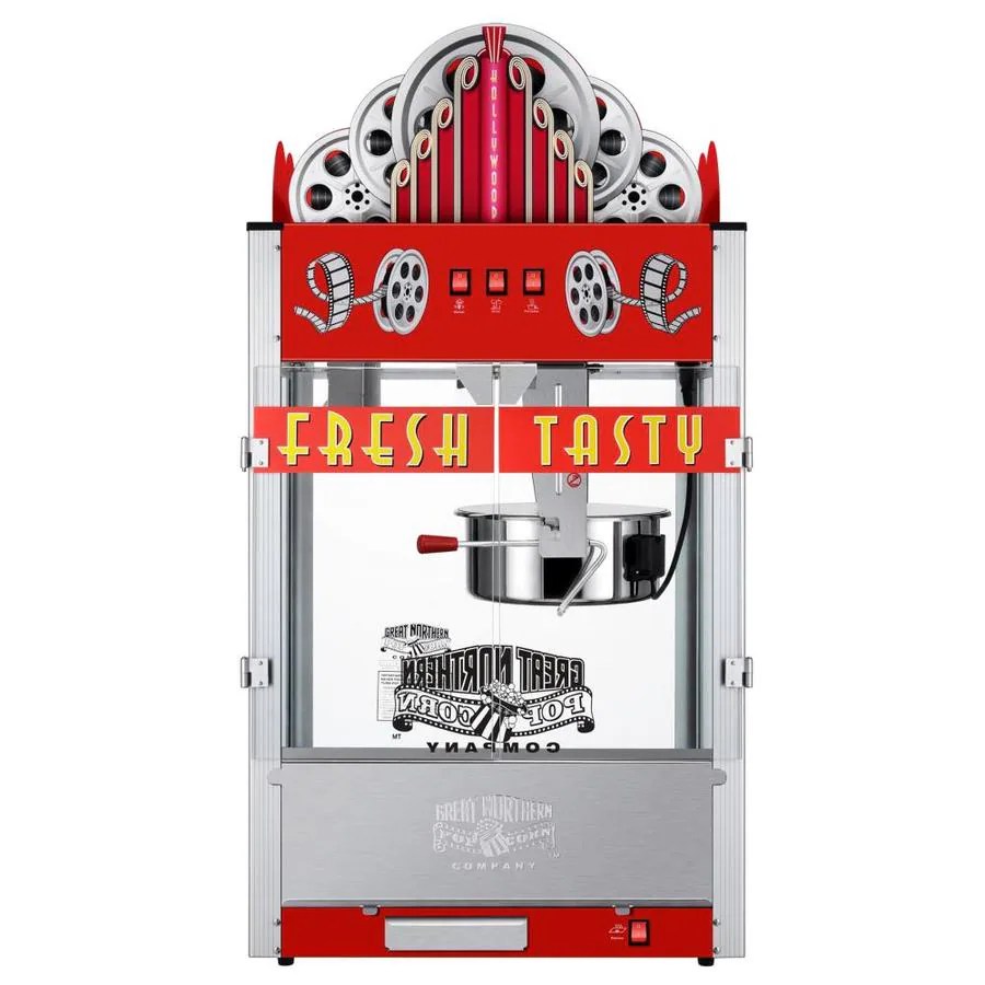 Hastings Home 20 Ounce Red Commercial Style Popcorn Machine, Movie