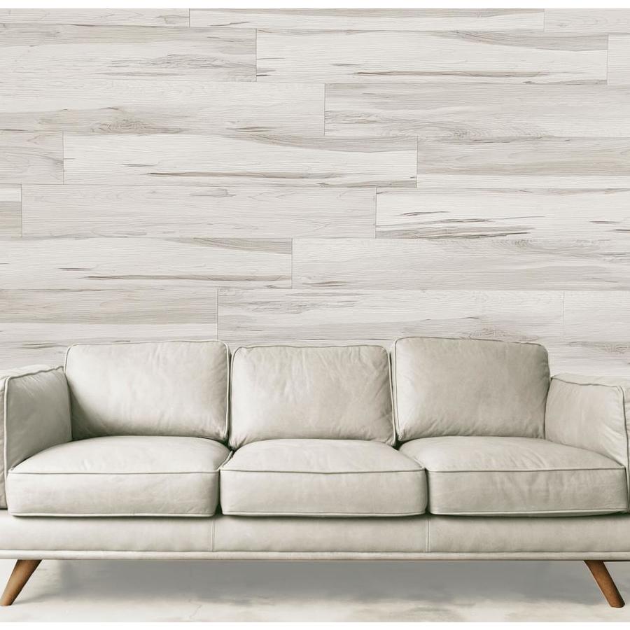 Design is Personal Dip peel and stick PVC wall planks 5in x Silver Oak