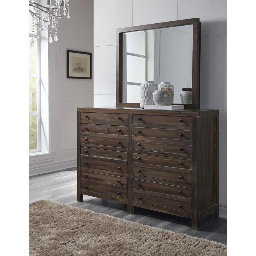 Modus Furniture Townsend Java Asian Hardwood 8Drawer Double Dresser in the Dressers department