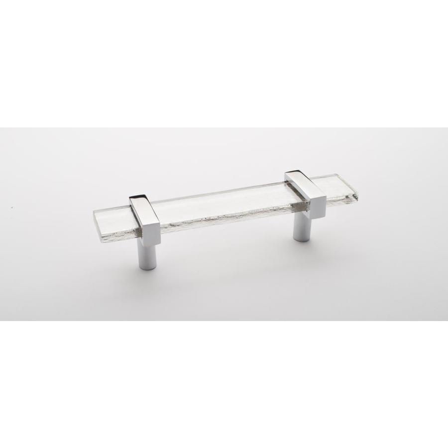 Sietto Adjustable Clear/Polished Chrome Adjustable Rectangular Handle