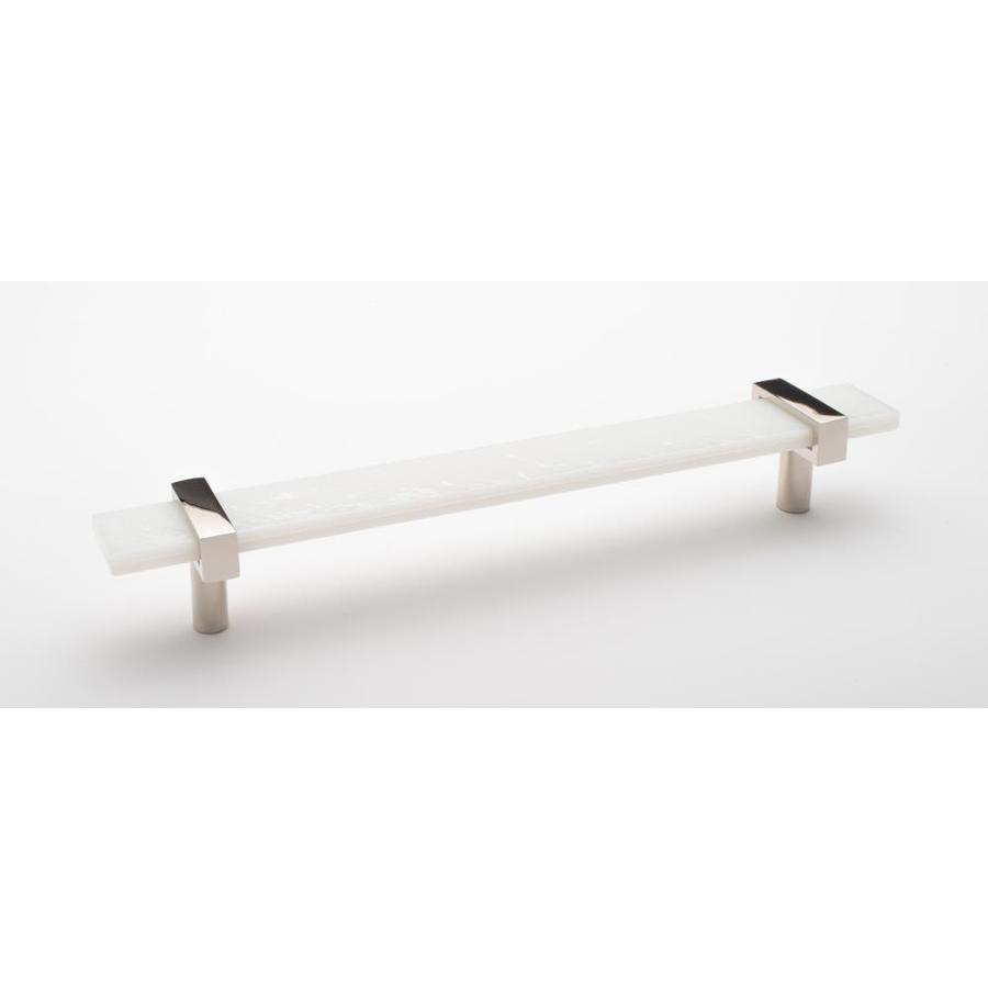 Sietto Adjustable White/Polished Nickel Adjustable Rectangular Handle