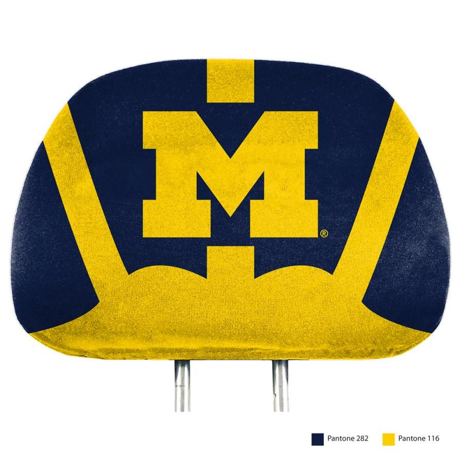 FANMATS University of Michigan 2 Piece Color Head Rest Cover Set in the Interior Car Accessories