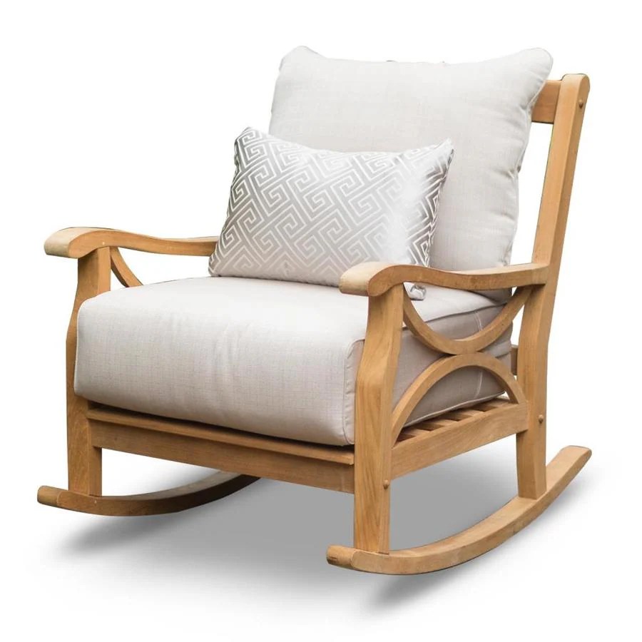 Cambridge Casual Chester Unfinished Wood Rocking Chair(s) with Beige