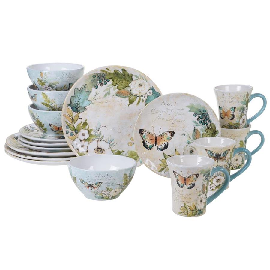Certified International Nature Garden 16pc Dinnerware Set in the