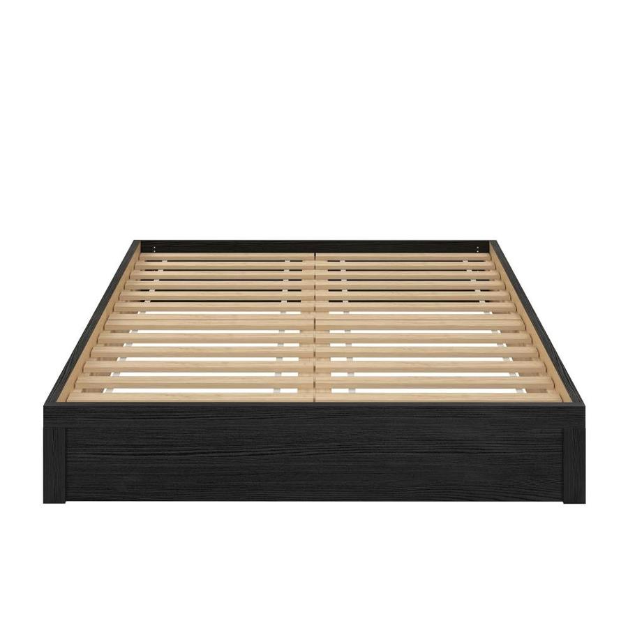 Ameriwood Home Full Platform Bed Frame, Black Oak in the Beds