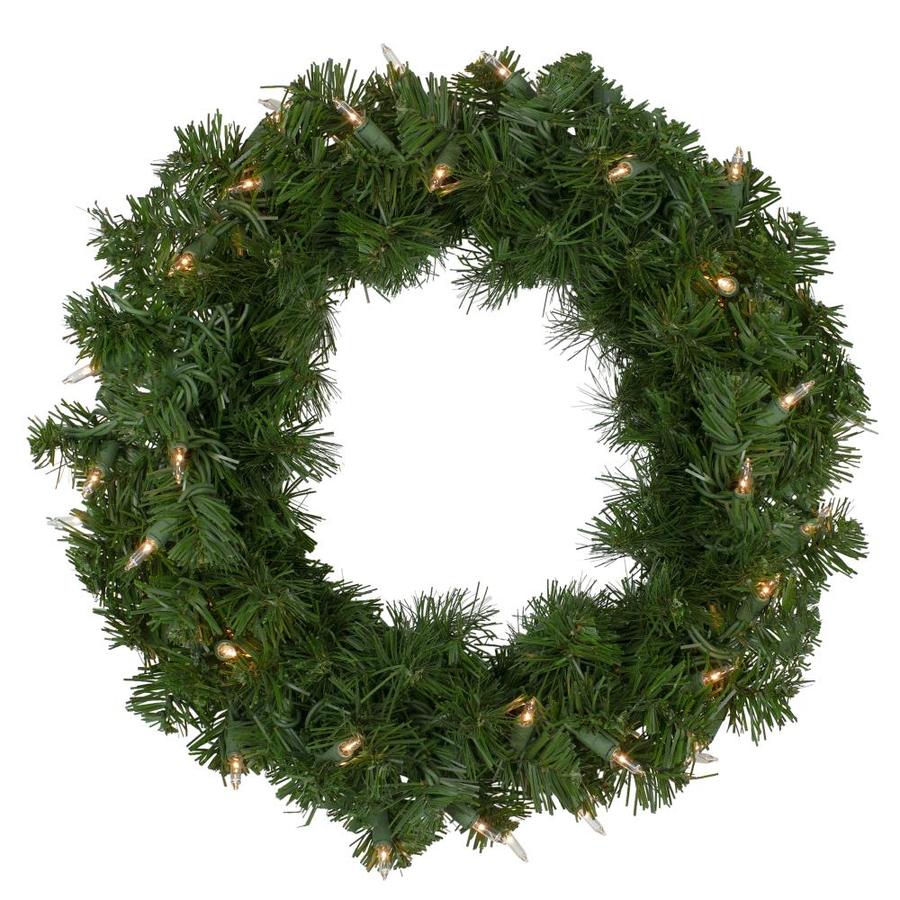 Northlight Deluxe Windsor Pine Artificial Christmas Wreath 16in Clear