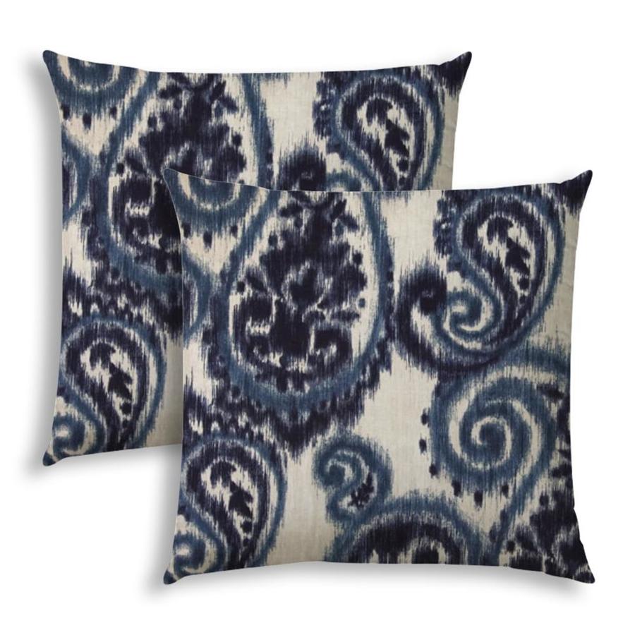 Joita 2Piece 14in x 20in navy, blue, cream Polyester Square Indoor