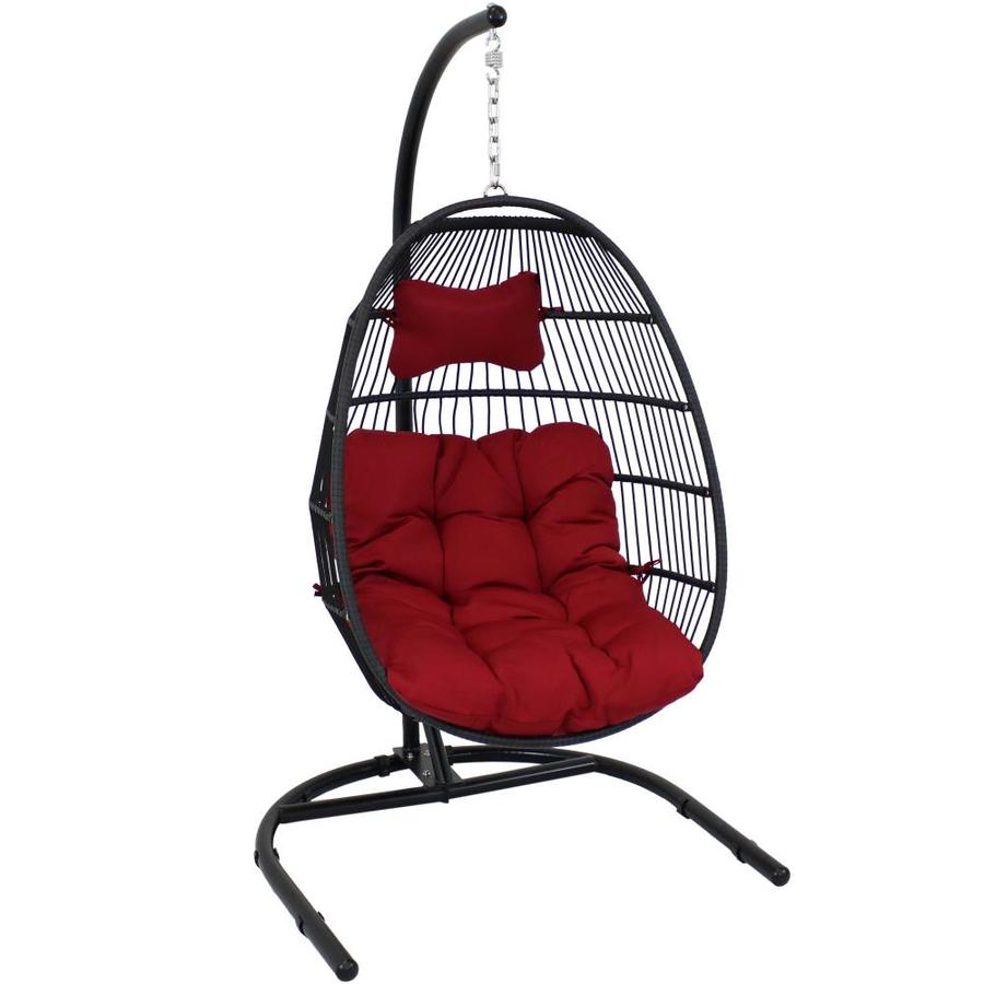 Sunnydaze Decor Sunnydaze Julia Hanging Egg Chair with Cushion and