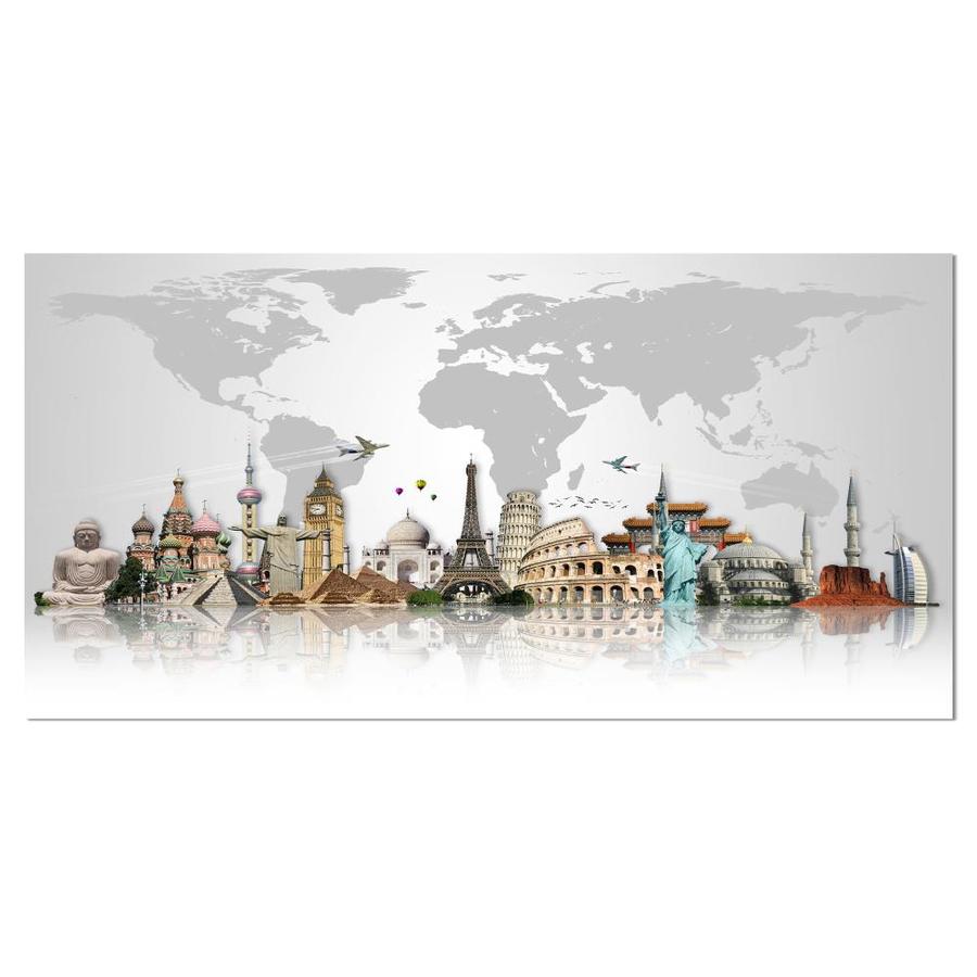 Designart Famous Monuments Across World Canvas Art Print in the Wall