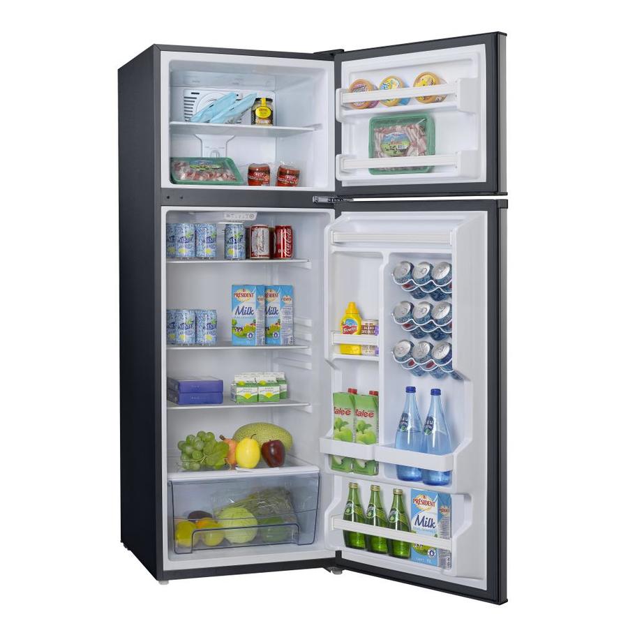 Galanz 12cu ft TopFreezer Refrigerator (Stainless Steel Look) in the