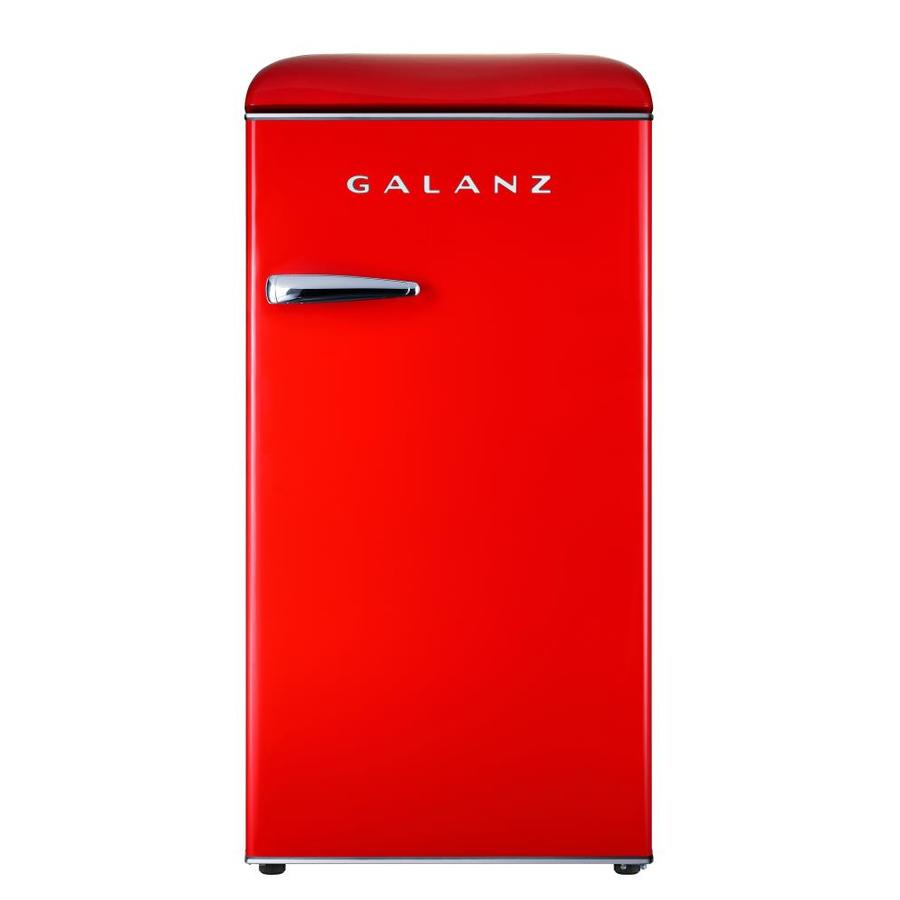 Galanz 3.3cu ft Freestanding Mini Fridge Chiller Compartment Retro