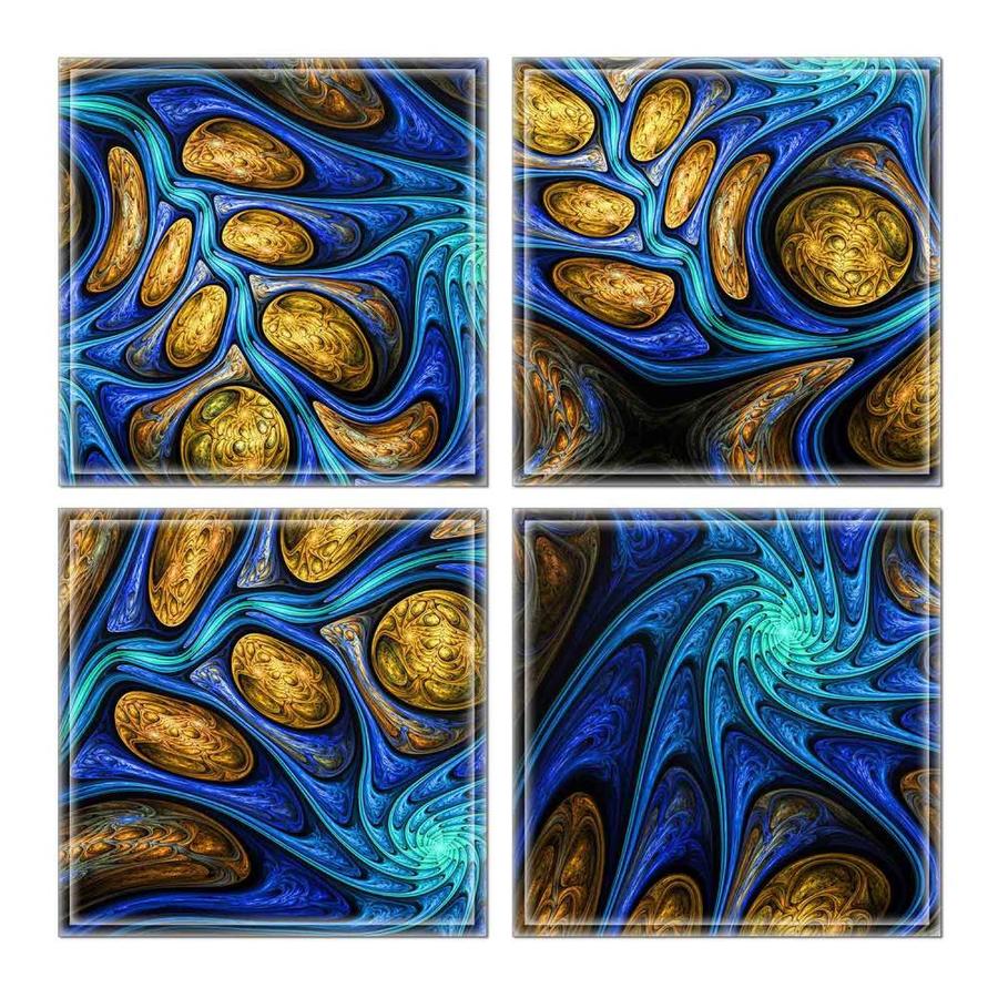 Instant Mosaic Upscale Designs by Ema 16Pack 6in x 6in Glass Wall