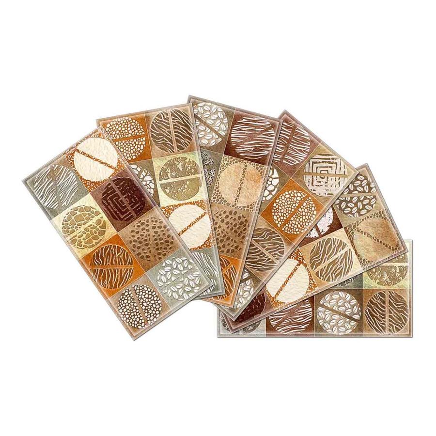 Instant Mosaic Upscale Designs by Ema 16Pack 3in x 6in Glass Wall
