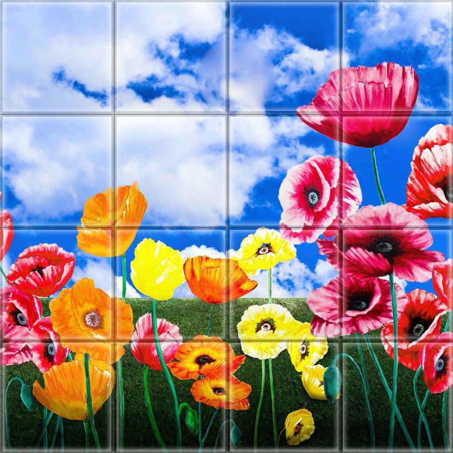 Instant Mosaic Upscale Designs by Ema 16Pack 6in x 6in Glass Wall