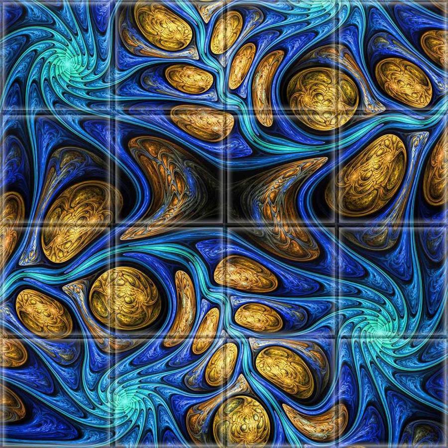 Instant Mosaic Upscale Designs by Ema 16Pack 6in x 6in Glossy Glass