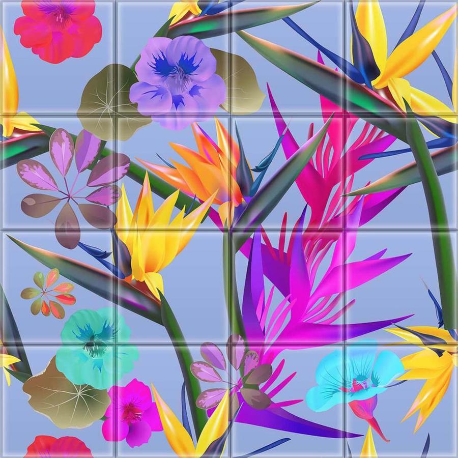 Instant Mosaic Upscale Designs by Ema 16Pack 6in x 6in Glossy Glass