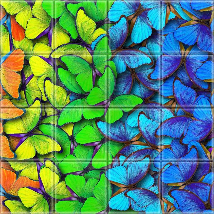 Instant Mosaic Upscale Designs by Ema 16Pack 6in x 6in Glass Wall