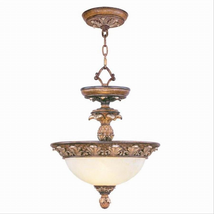 Shop Livex Lighting Savannah 13.75in W Patina Pendant Light