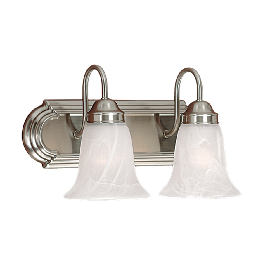 Shop Millennium Lighting 2Light Satin Nickel Standard Bathroom Vanity