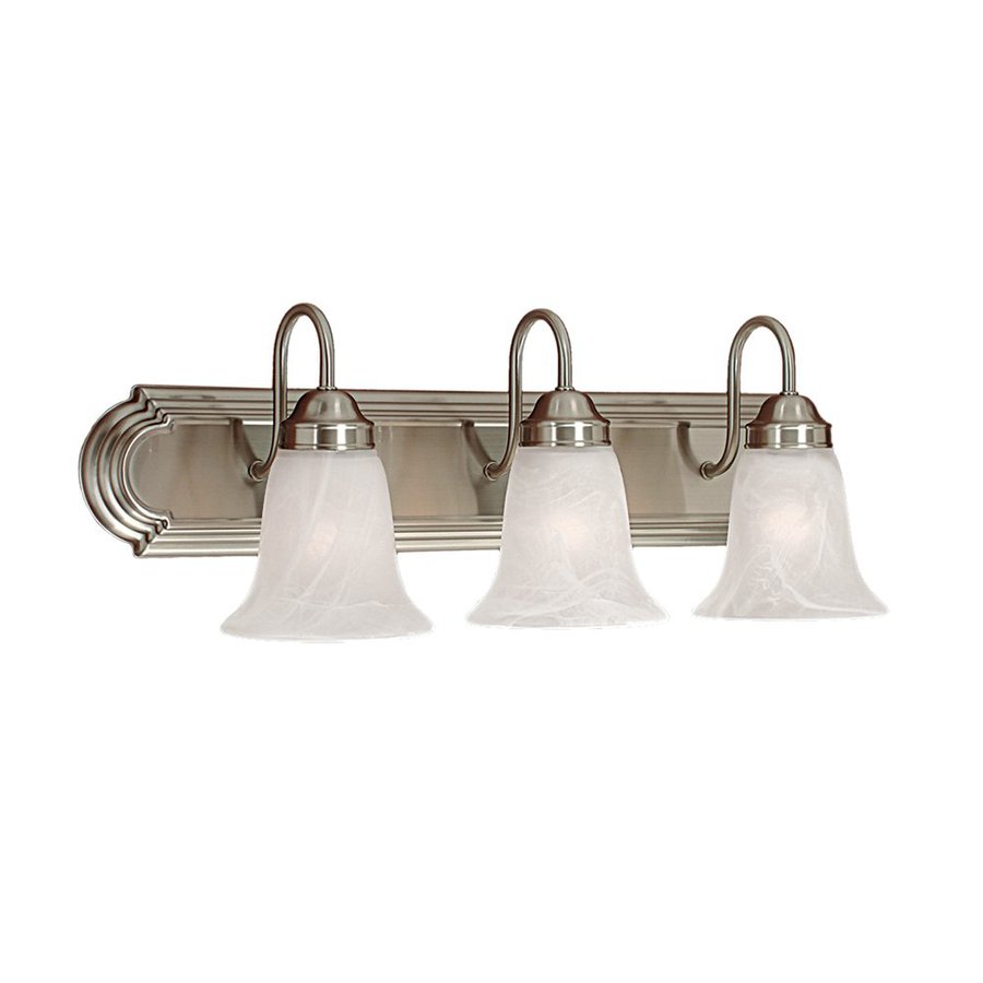 Shop Millennium Lighting 3Light Satin Nickel Standard Bathroom Vanity