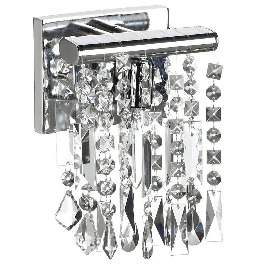 Shop Dainolite Lighting Polished Chrome Crystal Accent Bathroom Vanity