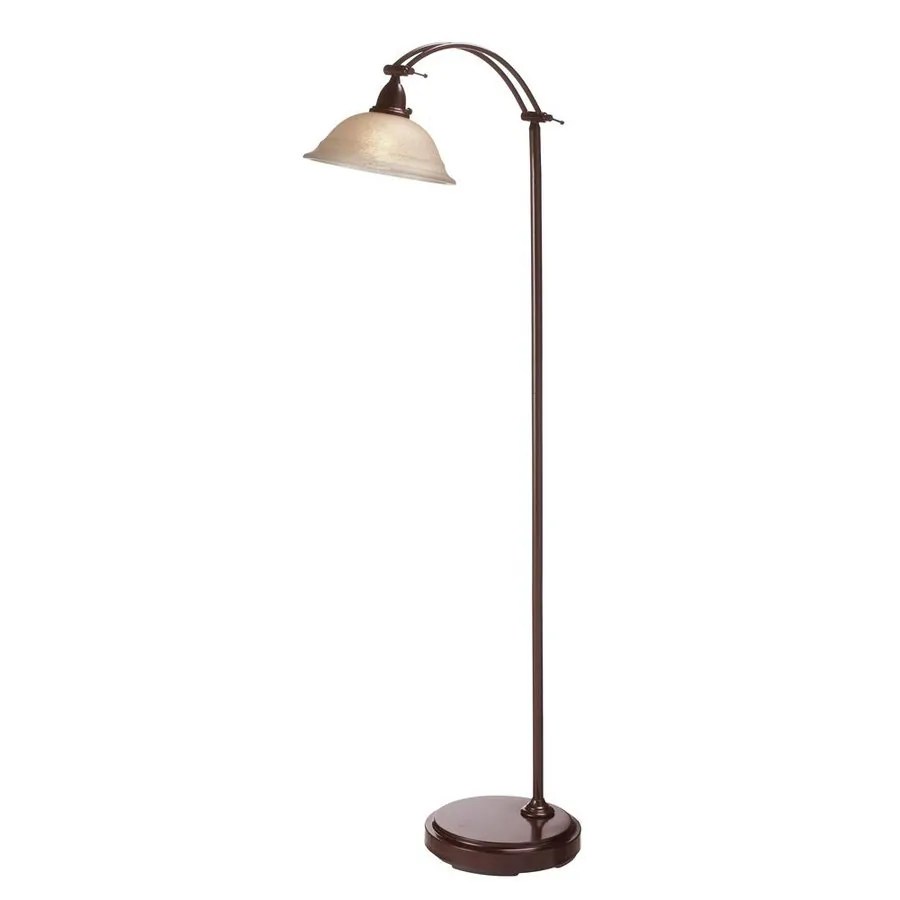 Shop Dainolite Lighting 60in Espresso Indoor Floor Lamp with Glass