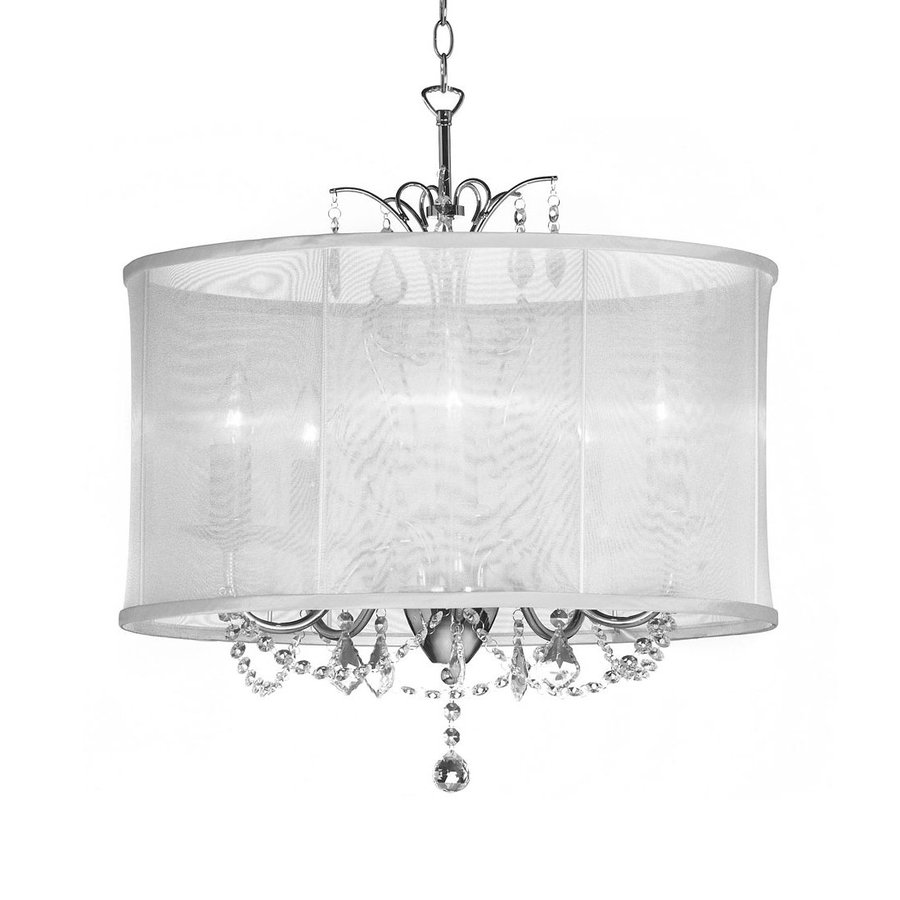 Shop Dainolite Lighting Vanessa 20in 5Light Polished Chrome Drum