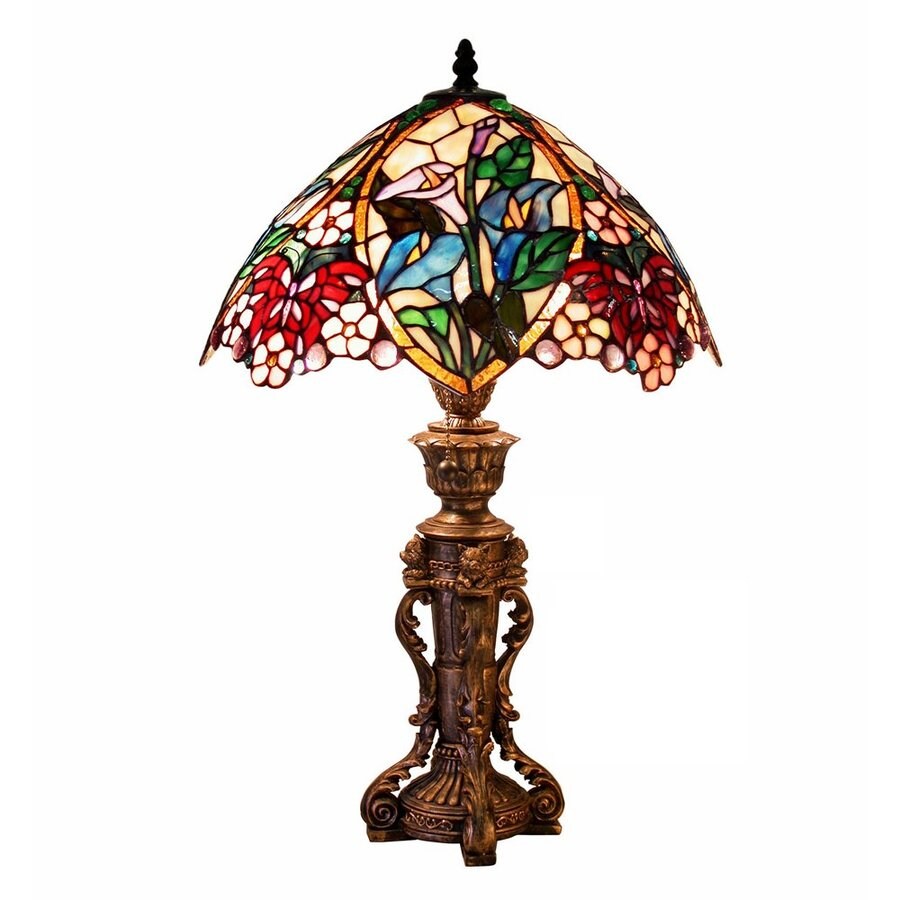 Shop Warehouse of Tiffany 23in Electrical Outlet Table Lamp with Glass