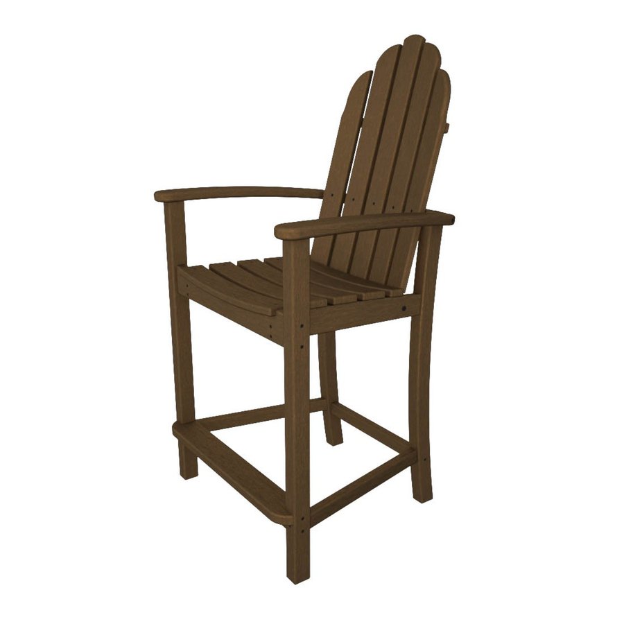 POLYWOOD Classic Adirondack Plastic Adirondack Chair with Slat Seat at