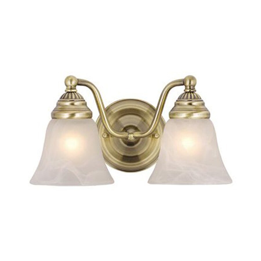 Shop Cascadia Lighting Standford 2Light 13in Antique brass Bell