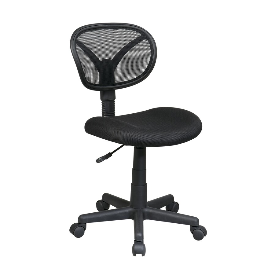 Office Star WorkSmart EM Black Contemporary Task Chair in the Office