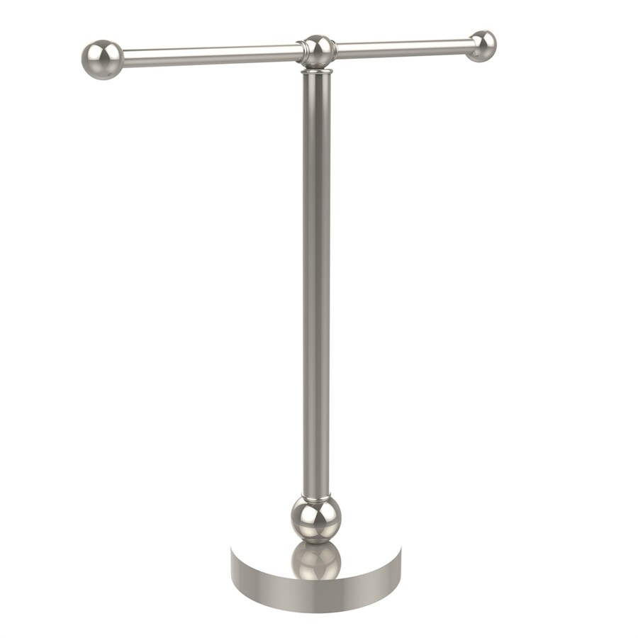 Allied Brass Polished Nickel Freestanding Towel Rack at