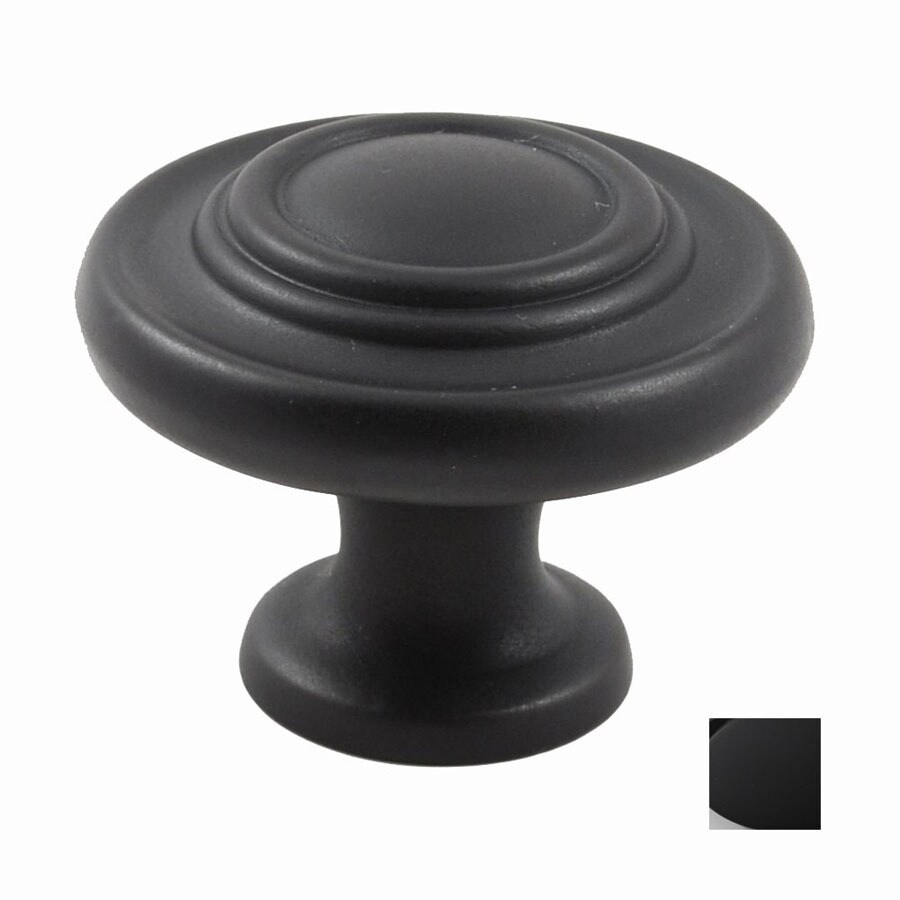 Residential Essentials Black Mushroom Knob at