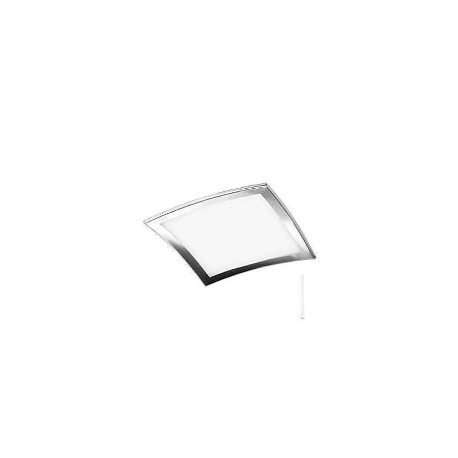 JESCO 1Light 19.75in Chrome Flush Mount Light at