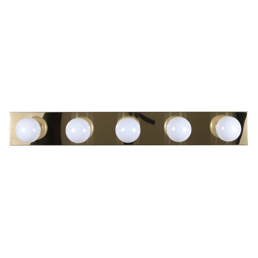 Volume International 5Light 30in Polished brass Vanity Light Bar at