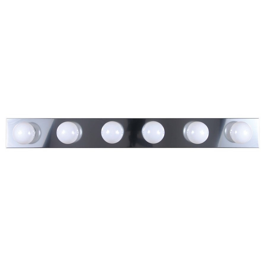 Volume International 6Light 36in Chrome Vanity Light Bar at