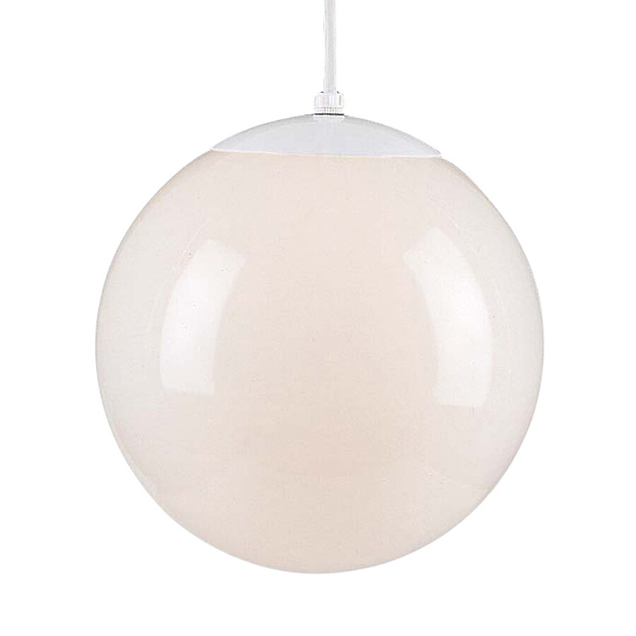 Volume International White Mini Transitional Globe Pendant at