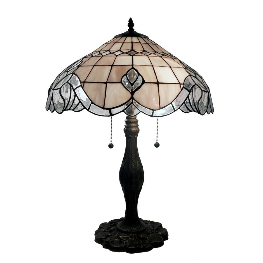 Warehouse of Tiffany Baroque 22in Bronze Electrical Outlet Table Lamp