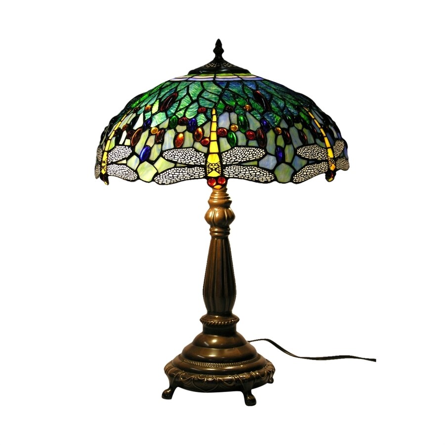 Warehouse of Tiffany Dragonfly 22in Electrical Outlet Table Lamp with