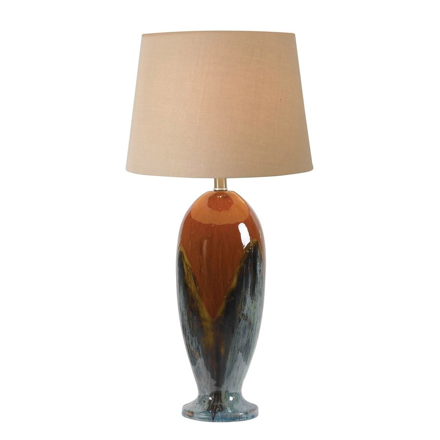 Shop Kenroy Home Lavo 29.75in Glazed PlugIn 3way Table Lamp with