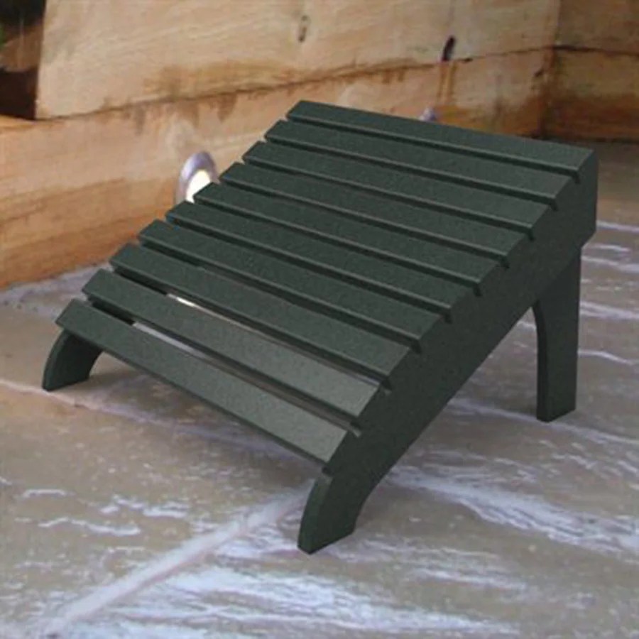 Malibu Outdoor Living Hampton Turf Green Plastic Foot Stool at