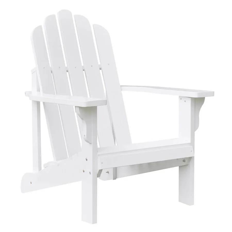 Shop Shine Company Marina White Cedar Patio Adirondack Chair at