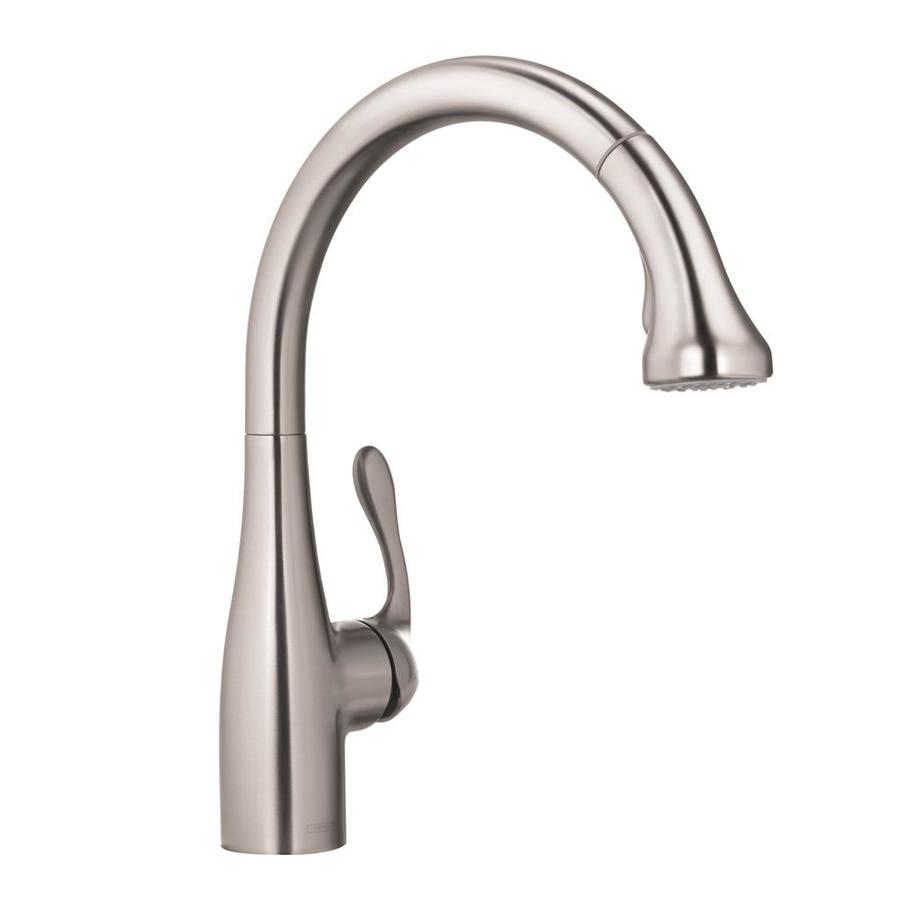 Hansgrohe Hg Kitchen Steel Optik 1 Handle Deck Mount Pull Down