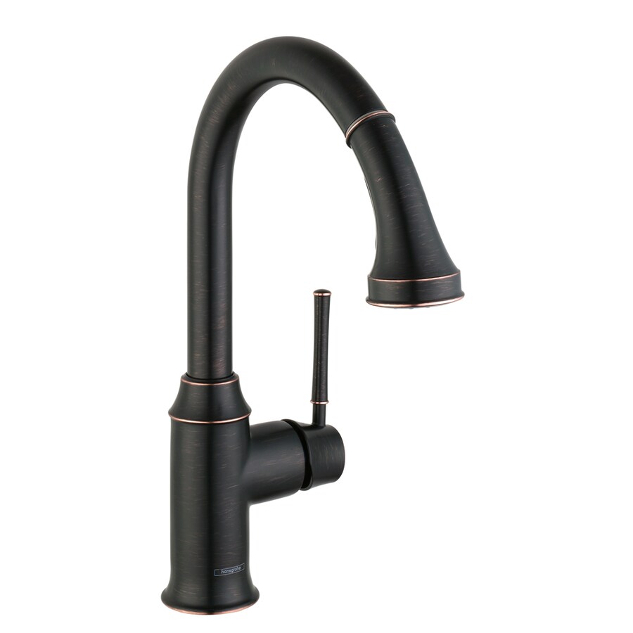 Hansgrohe HG Kitchen Rubbed Bronze Single Handle Pulldown Kitchen