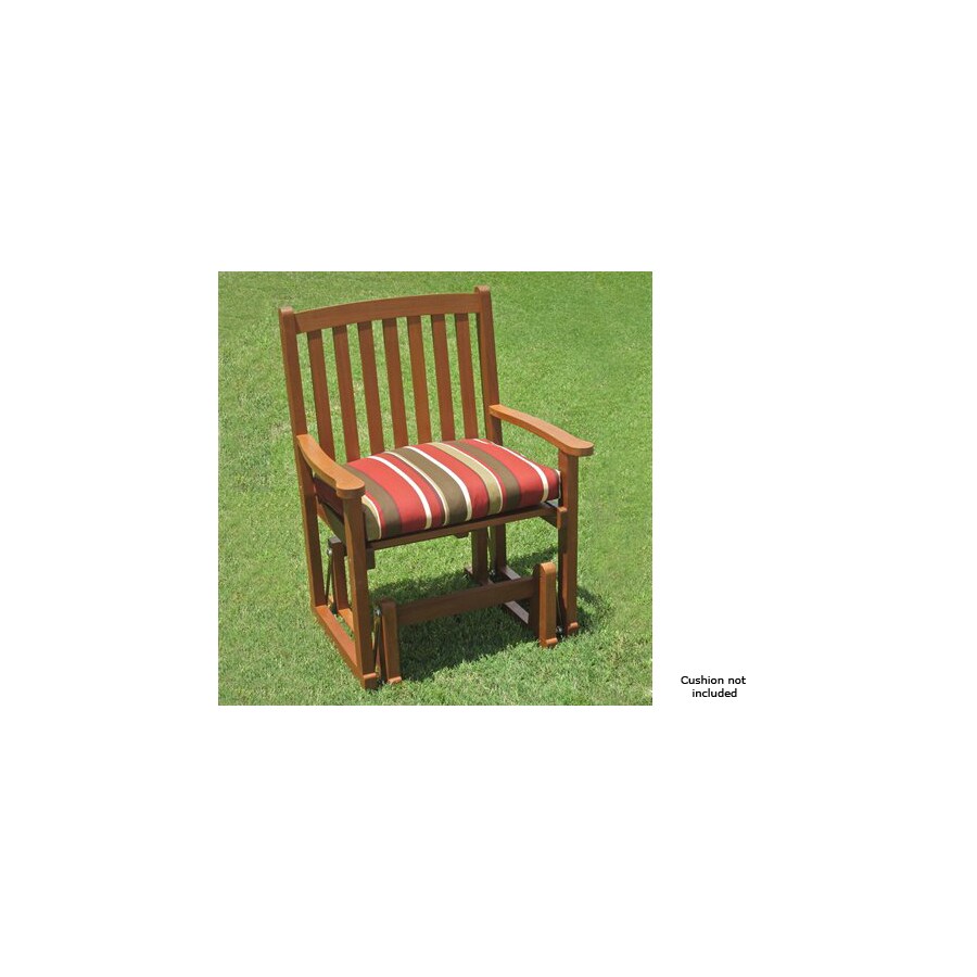 International Caravan Wood Patio Glider Chair at